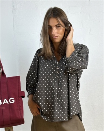 GASPAR Tunø LS Dot 2507326 Bluse Sand dot 